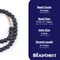 The Bead Chest Dark Grey Opaque Recycled Glass Beads 11mm Ghana African Sea Glass Round Large Hole 27 Inch Strand Handmade Fair Trade